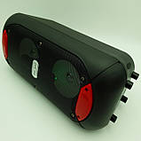 Акустична система акумуляторна бездротова Bluetooth колонка 2*5" радіо USB FM 10 Вт Lige A52, фото 3