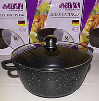 Каструля з кришкою мармур 6.2 л BN-309
