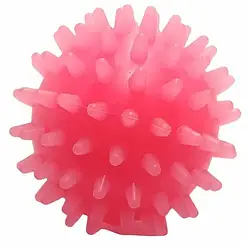 Іграшка для собак. М'яч із шипами, червоний, 6 см (із запахом ванілі)