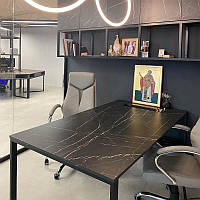 Стіл Керамогранітний (чорний мармур)