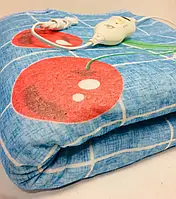 Електропростирадло electric 150*170 електричне простирадло грілка ковдра з регулятором температури Синій із вишнею