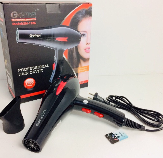Фен для укладання волосся Gemei GM-1706