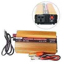 Перетворювач напруги інвертор UKC 1300W, UPS CHARGE 12V-220V з функцією заряджання акумулятора