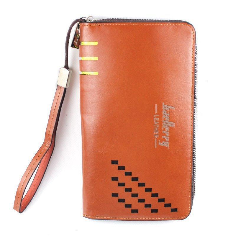 Клатч чоловічий гаманець портмоне барсетка Baellerry SW009 business Baellerry Leather,Orange