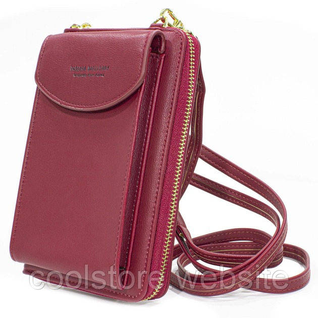 Жіночий гаманець Baellerry N8591 Red сумка-клатч для телефону грошей банківських карток