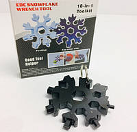 Мультитул 18 в 1 отвертка в виде снежинки snowflake wrench tool  ART-5626