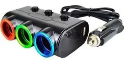 Автомобільний зарядний пристрій Olesson MOD-1523 (3 in 1/120W/Triple Direct LED Socket)(120) у прикурювач