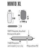Килимок самонадувний High Peak Minto XL 41117 210х63 см, чорний, фото 3