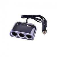 Автомобільний зарядний пристрій Olesson MOD-1505 (3 in 1/120W/Triple Direct LED Socket) у прикурювач