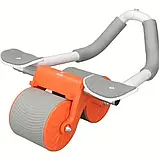 Колесо тренажер для преса з підкладкою для рук Фітнес-тренажер Abs Wheel Roller- Тренажер для живота та спини, фото 3
