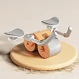 Колесо тренажер для преса з підкладкою для рук Фітнес-тренажер Abs Wheel Roller- Тренажер для живота та спини, фото 10