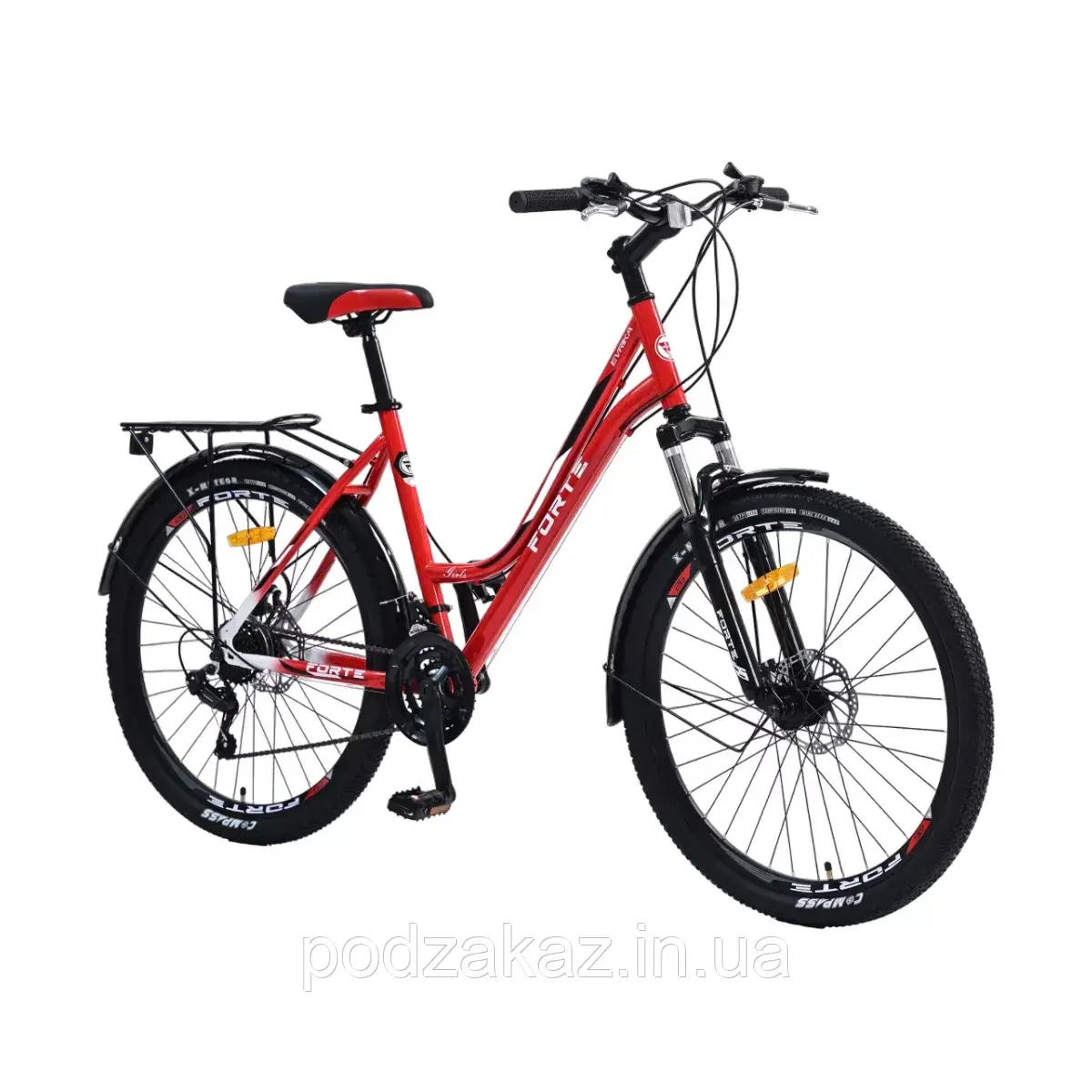 Велосипед Forte Evrika 26"/26" червоний HLZ