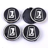 Колпачки заглушки на литые диски Lada 58/56мм (логотип наклейка)