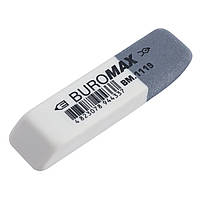 Гумка Buromax BM.1119, біло-сіра