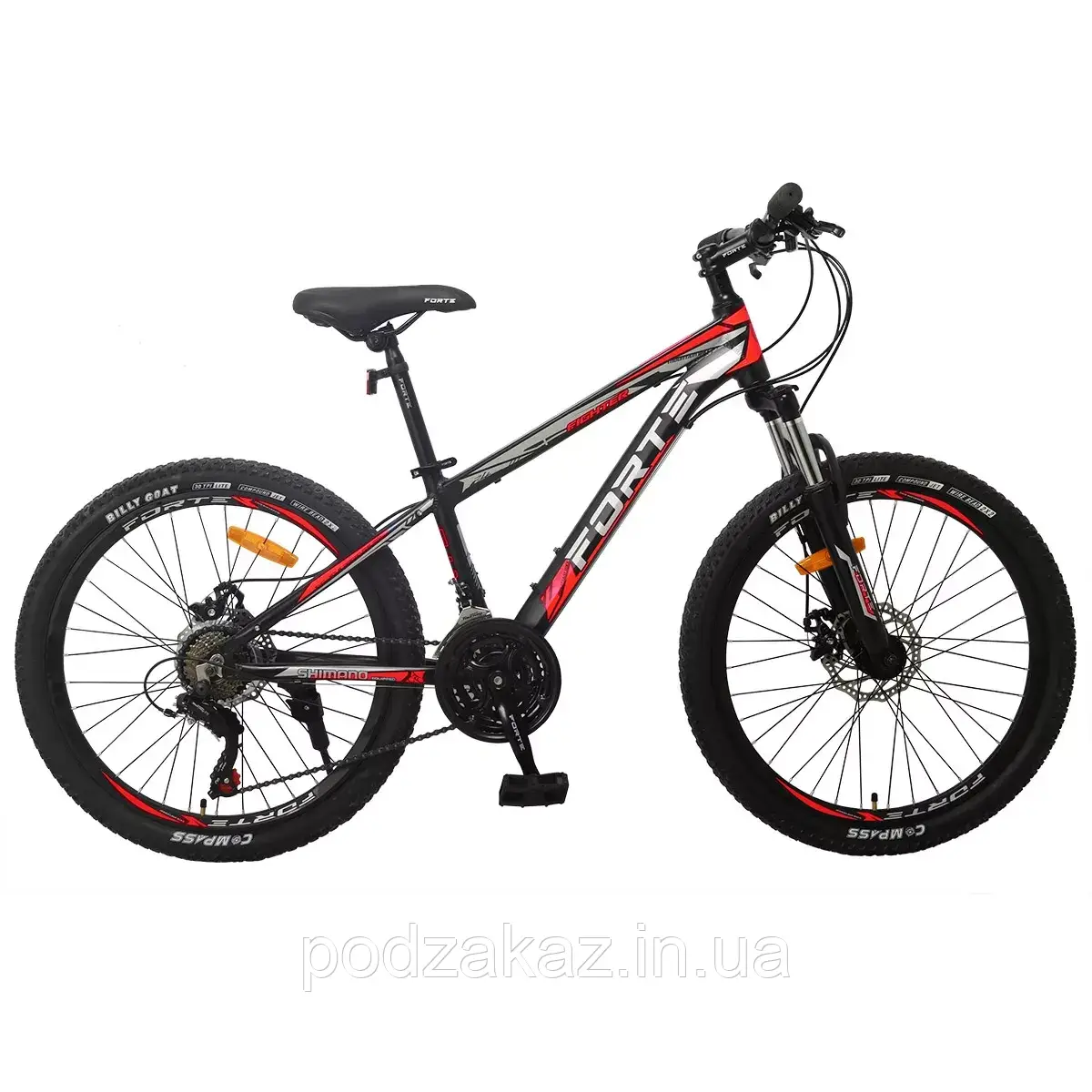 Велосипед FORTE FIGHTER 26"/13" чорно-червоний HLZ, фото 1