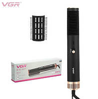 Фен щетка для волос VGR Hot air Styler выпрямитель с насадкой Мощность 650 Ватт, 2 режима (V 490)