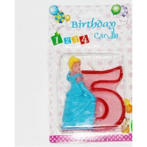 Свічки цифри (в торт) No HS-139 Принцеси No5
