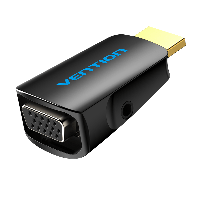 Конвертер-переходник Vention HDMI to VGA Converter with 3.5мм Audio Black (74345)