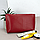 Подарунковий жіночий набір №88: косметичка + обкладинка на паспорт + ключниця (червоний пітон), фото 5