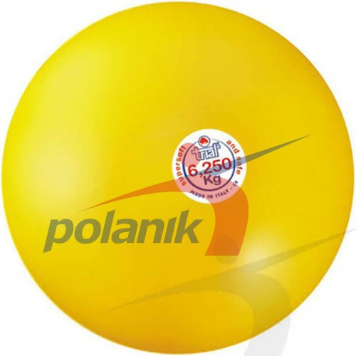 М'яч гумовий TRIAL super soft 6,25 кг жовтий, фото 1