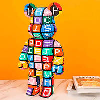 Конструктор Magic Blocks в виде мишки Bearbrick Алфавит