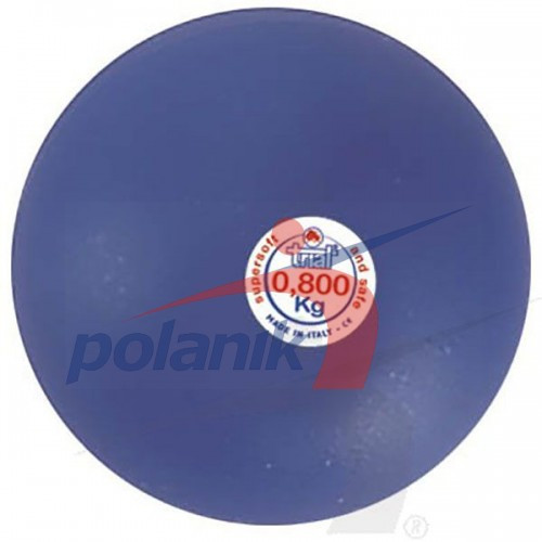 М'яч гумовий TRIAL super soft 0,80 кг синій, фото 1