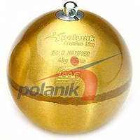 Молот латунний змагальний 4 кг, Polanik Premium Line Gold Hammer, IAAF I-10-0464