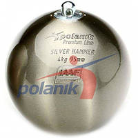 Змагальний молот з нержавіючої сталі 4 кг, Polanik Premium Line Silver Hammer, IAAF I-10-0465