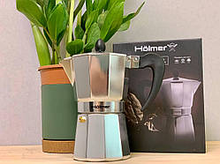 Гейзерна кавоварка 150мл Holmer срібляста (CF-0150-AL)
