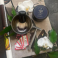 Подарочный набор для бритья Men's Shaving Kit мыло-крем для бритья + помазок + чаша + бритва