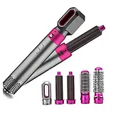Багатофункційний фен стайлер HAIR BRUSH Styler з насадками для укладання волосся 5 в 1 надання об'єму, фото 3