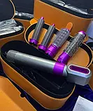 Багатофункційний фен стайлер HAIR BRUSH Styler з насадками для укладання волосся 5 в 1 надання об'єму, фото 4