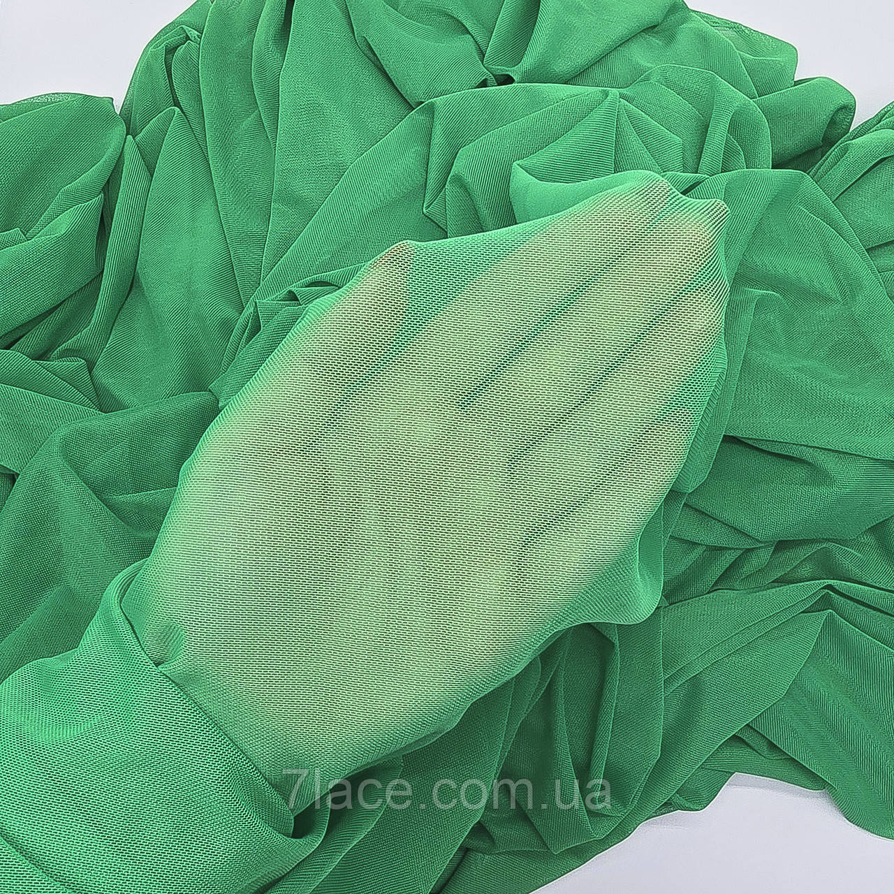 Сітка стрейч для нижньої білизни / колір ЗЕЛЕНИЙ / ціна вказана за 0,5 метра, фото 1