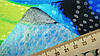 Тканина віскоза колір синьо-бірюзовий "Аква мікс", фото 4