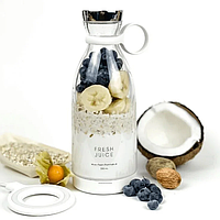 Портативний бездротовий міні блендер для смузі Prime Sport FRESH JUICE 350 мл, білий