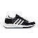 Чоловічі стильні шкіряні чорно-білі кросівки adidas black white, фото 4
