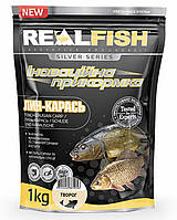 Прикормка Real Fish Лин-Карась (Творог) 1 кг
