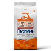 Сухой корм Monge Dog Monoprotein All breeds Puppy&Junior, утка с рисом 2.5 кг