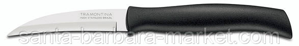 Ніж "Tramontina" Athus black шкуросъемный 76мм 23079/003(103)