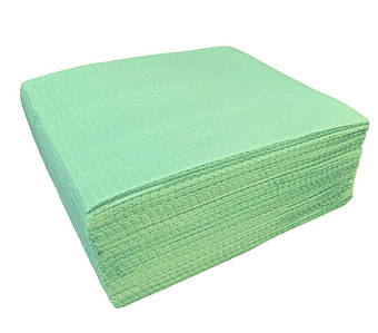 Нагрудники стоматологічні одноразового використання колір м'ятно-зелений (50шт)