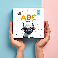Английский алфавит с животными, детские развивающие карточки, 26 шт