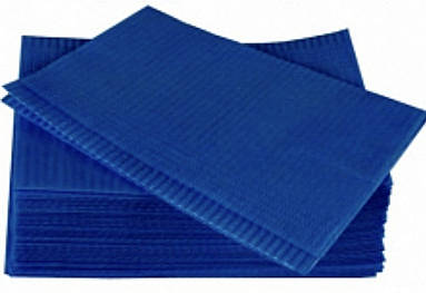 Нагрудники стоматологічні колір темно-синій (50шт)