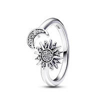 Серебряное кольцо в стиле Pandora 925 проба Sun&Moon Солнце и Луна Пандора