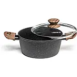 Каструля кована Holmer CR-1342-FAMWL Natural з кришкою  4.2л, фото 4