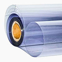 Пленка силиконовая ПВХ 2000 мкм прозрачная 0.8х10 м многофункциональная (гибкое стекло)