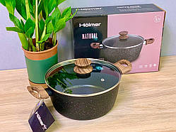 Каструля кована Holmer CR-1362-FAMWL Natural з кришкою  6.2л