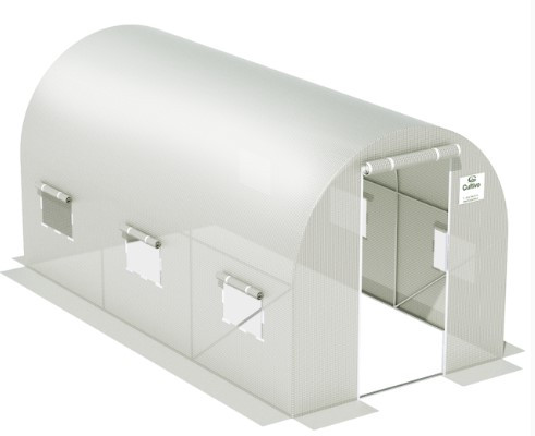 Теплиця садова, парник Польща 2x4x2 м біла 8м2, фото 1