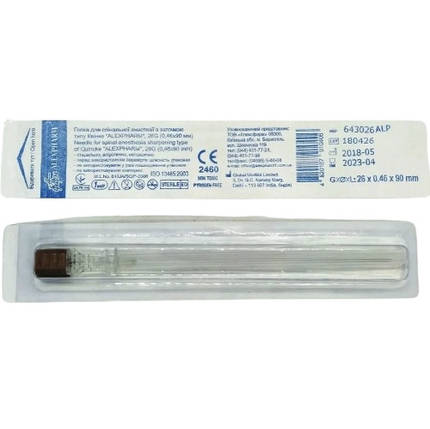 Голка спинальна 22G ALEXPHARM (25шт), фото 1