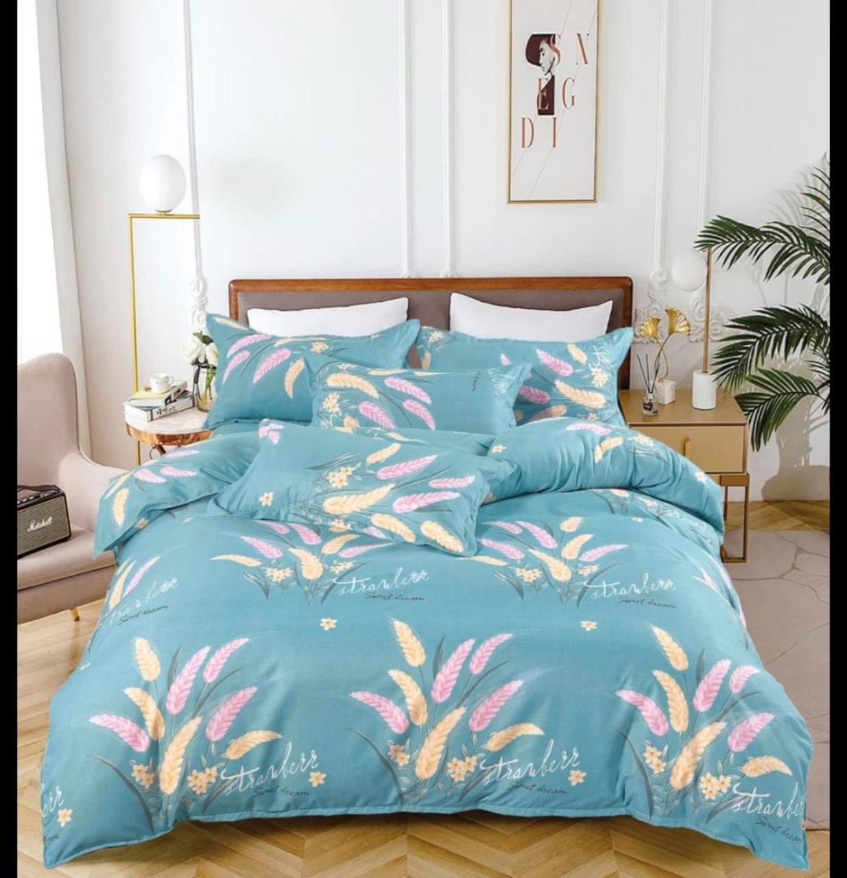 Простынь на резинке ЦВЕТНАЯ 150*200+25см (cotton120g/m²) Модель CD106A