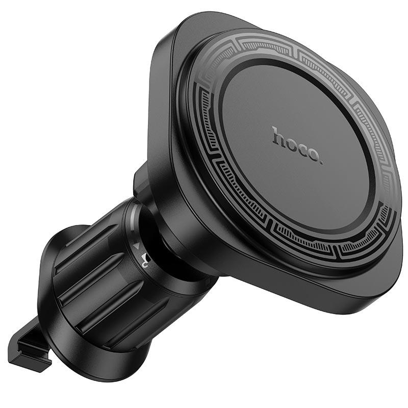 Тримач HOCO Rainbow RING magnetic Car holder (air outlet) H28 чорний